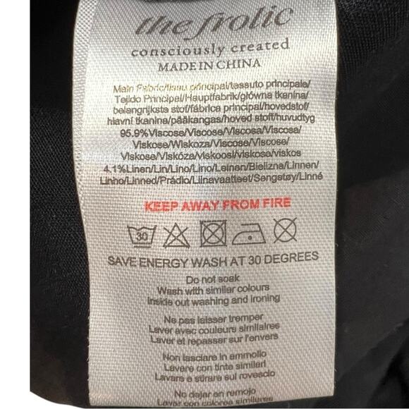 The Frolic Maternity ASOS button down relaxed leg Jumpsuit Sz 6 NWT - Picture 11 of 16